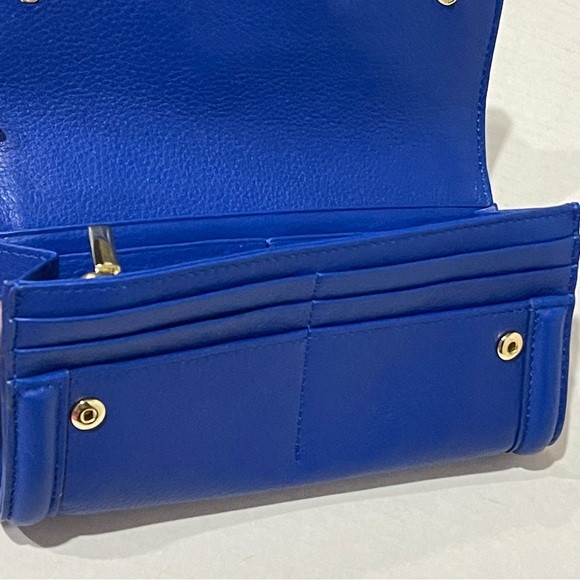 Tory Burch Blue Wallet Amanda Envelope - Picture 8 of 10